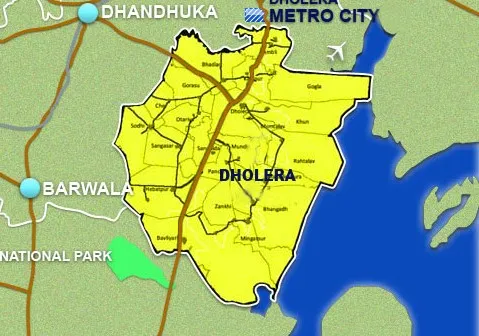 Dholera Smart City Location Map